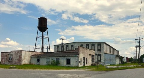 Abandoned factory in
