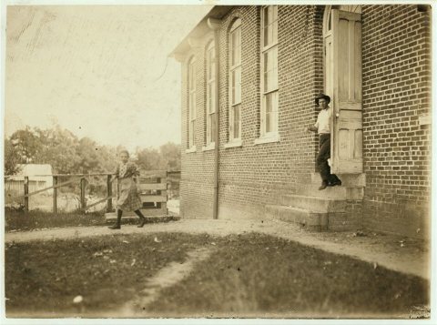 The whistle blows. Clayton Mills, N.C. See following photos. Location: [Clayton], North Carolina