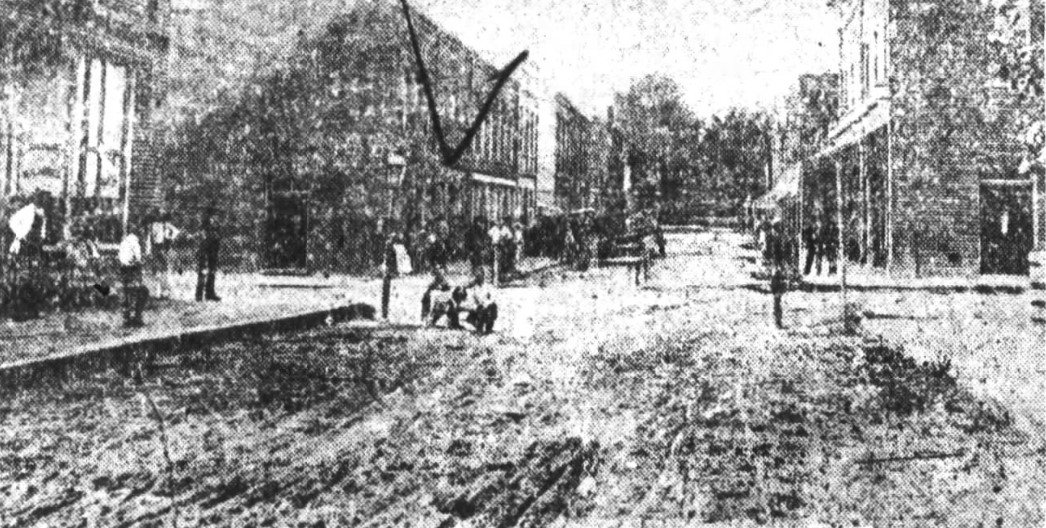 Elm Street in Lumberton, 1888