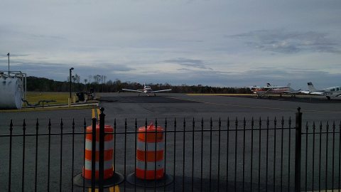 Plane Pulling up to Get Fuel in
