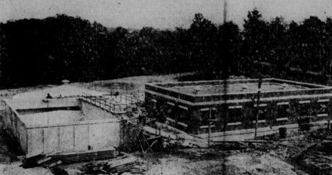 Shelby water pump station under construction