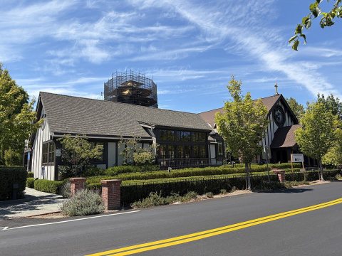 Saint Anselm Catholic Church, exterior, Ross, CA (August 2026)