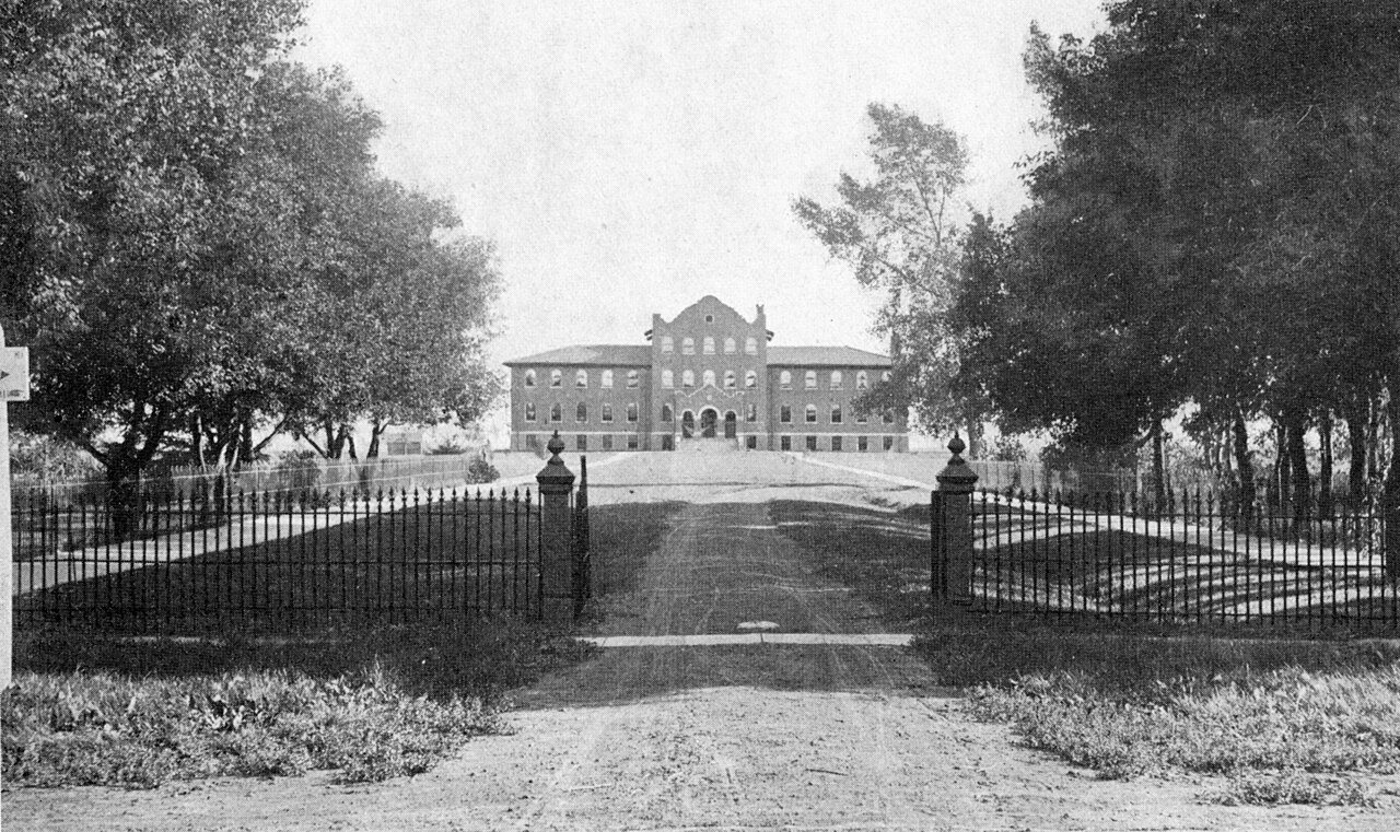 Entrance to School for the Blind in Bathgate, N.D., circa 1914