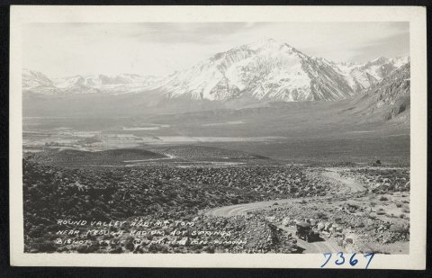 Round Valley and Mt. Tom near Keough Radium Hot Springs