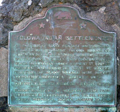 TolowaIndianSettlement Crescent City, CA