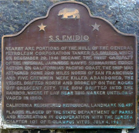 SSEmidio Marker Crescent City, CA