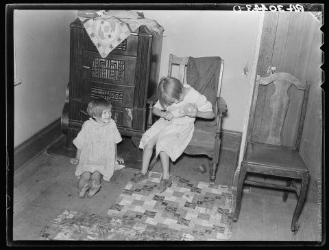 Children of the Hall family. Near Alamo, North Dakota