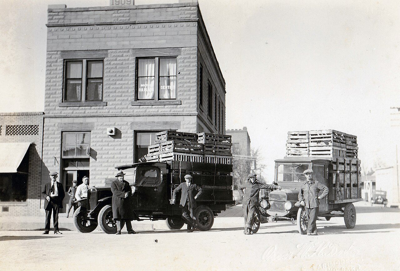 Street Scene in Larimore, North Dakota, c. 1921