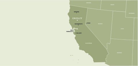 Gridley Location Map