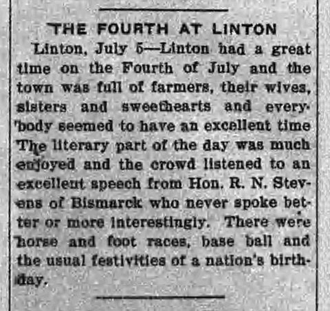 The Bismarck Tribune Sun Jul 7 1907 p.5