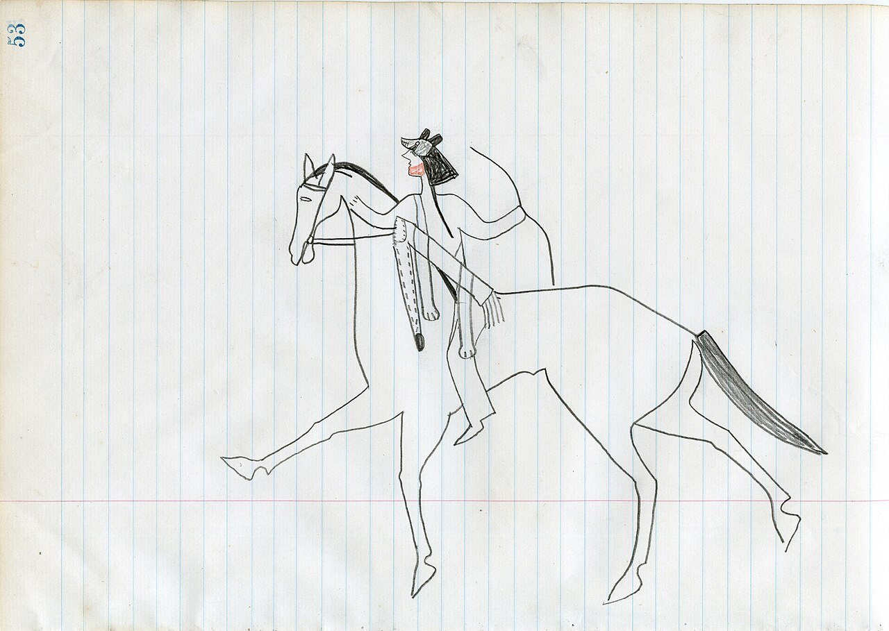 Amidon Ledger page No 53 by Jaw ca. 1885