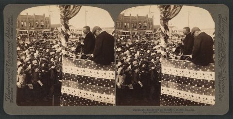 President Roosevelt at Mandan, North Dakota