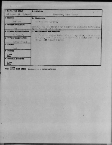 Project Blue Book report - 1953-08-6979657-Jamestown-NorthDakota