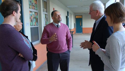 Congressman Miller visits Helms Middle School in