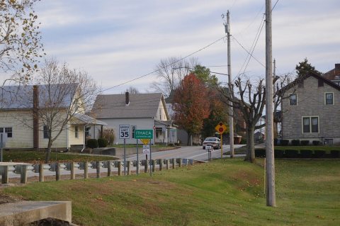 Ithaca main street, northern end