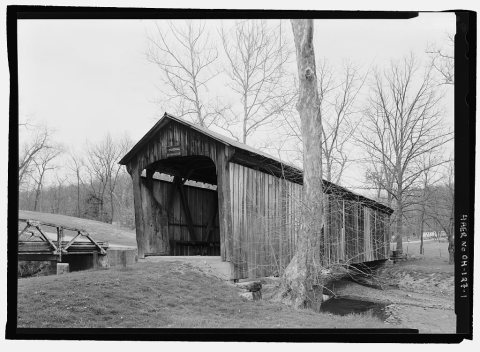 Salt Creek Bridge, Spanning Big Salt Creek, bypassed section of Arch Hill Road (CR 82)