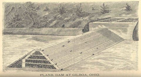 FMIB 33211 Gilboa, Ohio; Plank Dam