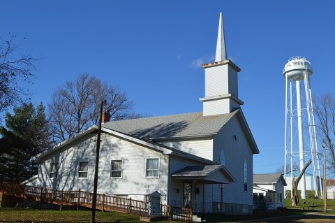 Florida United Methodist Church from southeast