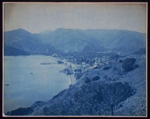 Avalon from the north, Santa Catalina Island