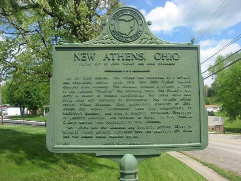 Franklin College historical marker