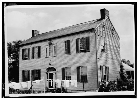 Historic American Buildings Survey, NORTH ELEVATION. - Jesse Spencer House