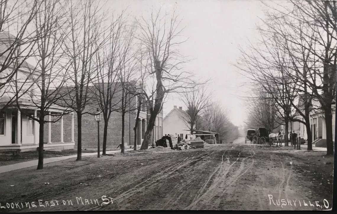 Rushville Ohio Postcard 1913