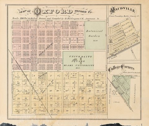 Combination Atlas Map of Butler County Ohio, 1875: Compiled, Drawn and Published from Personal Examinations and Surveys