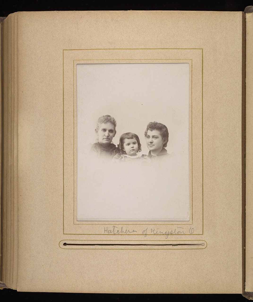 Album of tintype and card photographs of Barnett A. Hook's family and social network, gilt edges - DPLA - 990e544b9452a…