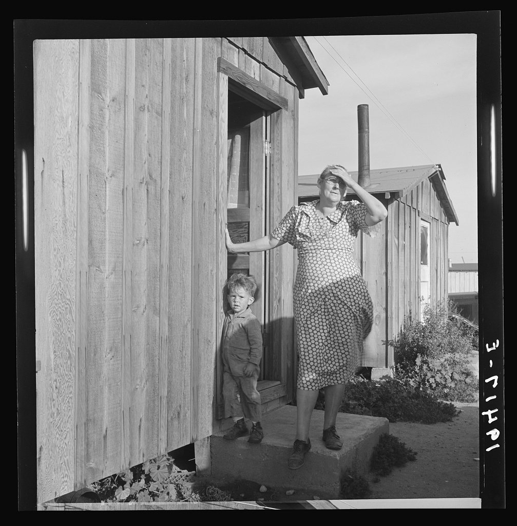 Grandmother and grandchild. Greenfield, Salinas Valley, California. From farm family originally in Missouri, then Iowa.…