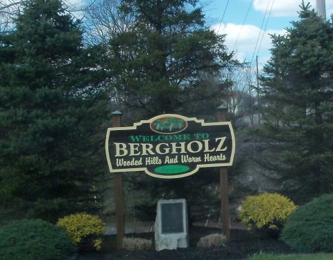 Welcome to Bergholz sign
