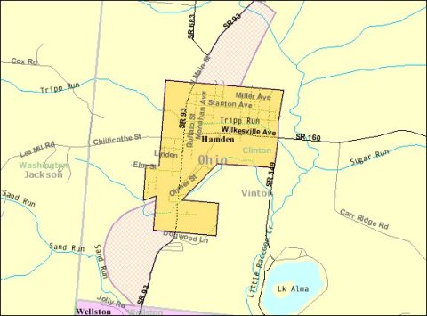 Detailed map of