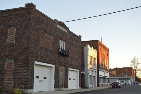 Adams north of the railroad