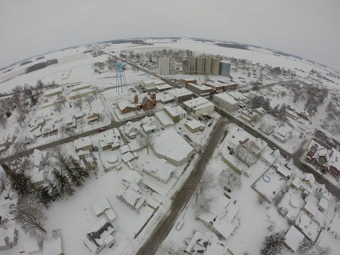 Conway Ohio Winter 2015 from drone