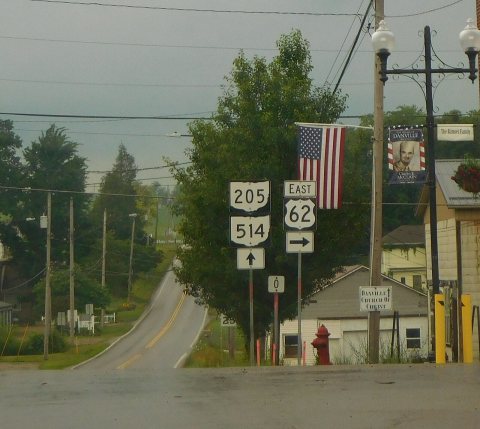 US 62 EAST AT OH 205 AND OH 514