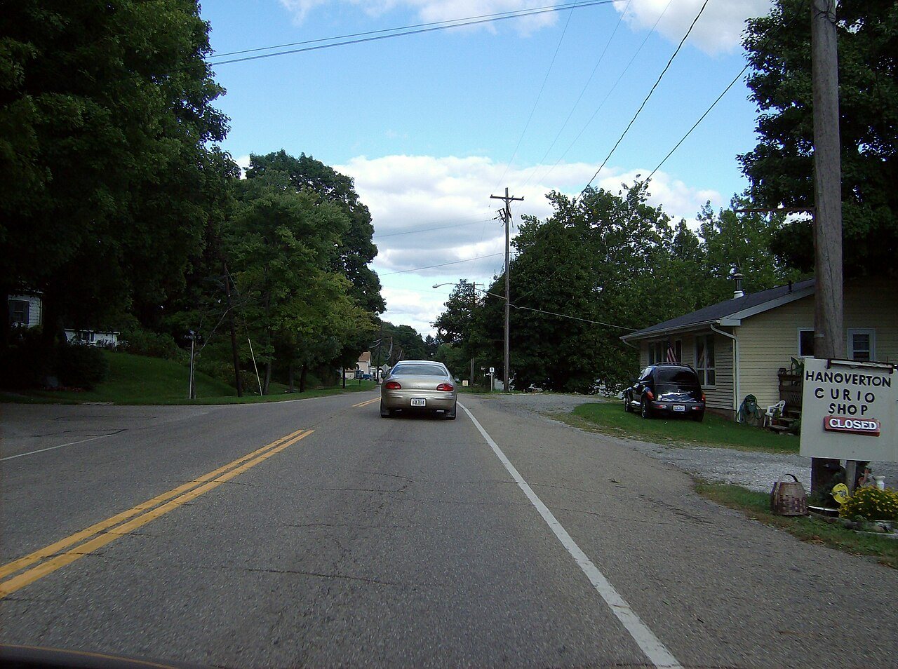 Leaving Hanoverton on U.S. 30