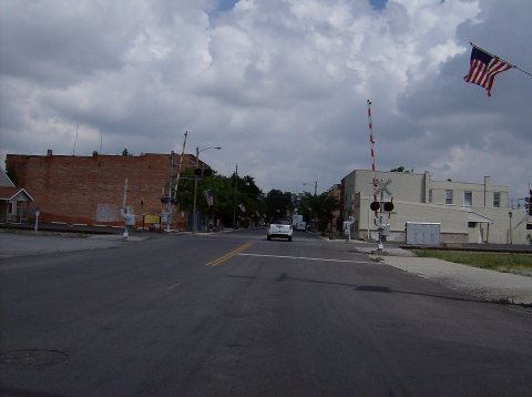 Dunkirk, Ohio, northward along Main Street, US68