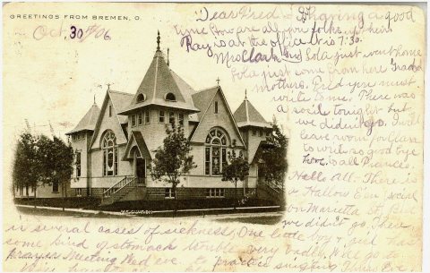 Greetings from Bremen, O. M.E. Church