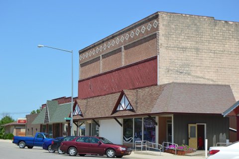 Hamler commercial district, Randolph at Allen