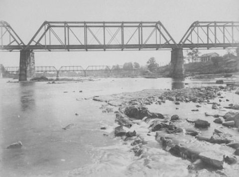 Bridge, Grand Rapids, Ohio (approximately 1890) - DPLA - 351240facf4230f0cb9dafc103822edb