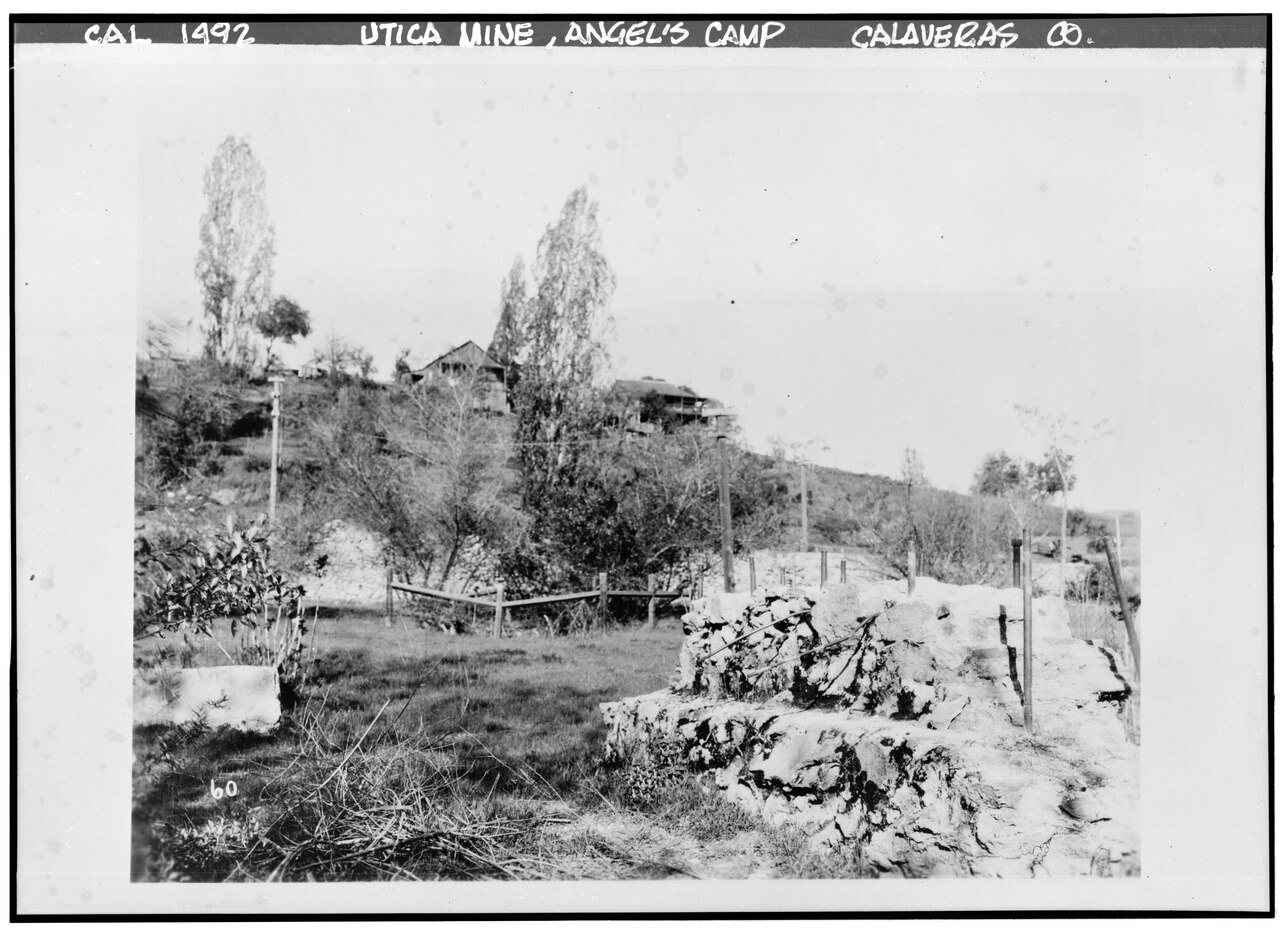 Historic American Buildings Survey Sacramento Chamber of Commerce GENERAL VIEW - Utica Mine, Angels Camp, Calaveras Cou…
