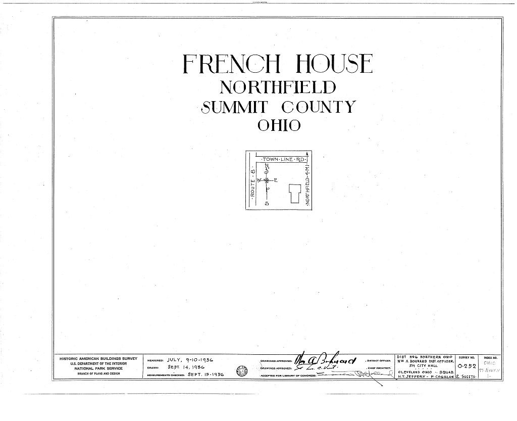 French House, Town Line Road, Route 8 Vicinity