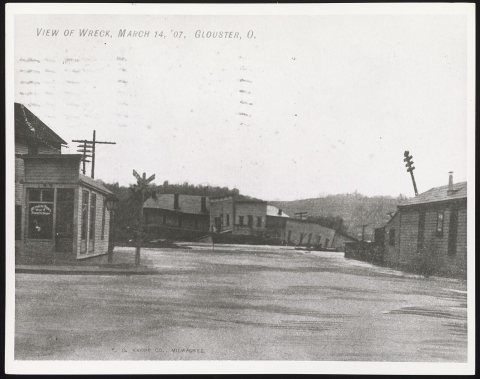 Glouster flood, street view, Athens County, Ohio, March 14, 1907 - DPLA - 493a85140df8d20d8ed200066fb3d0ba