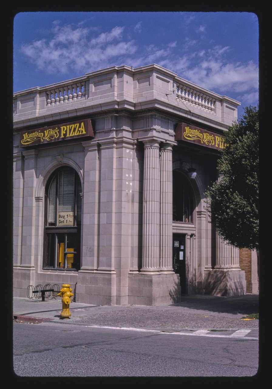 Bank, Mountain Mike's Pizza, Broadway, King City, California