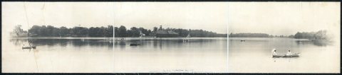General view of Silver Lake, Cuyahoga Falls, Ohio, 1905