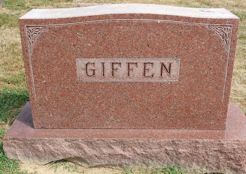 Granite gravestone (Hanover Cemetery