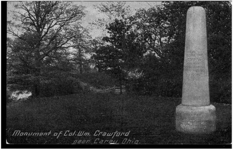 Monument of Colonel William Crawford near