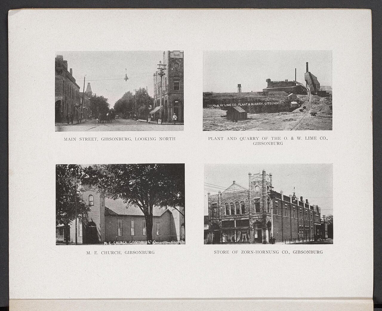 Gibsonburg Ohio Locations 1909