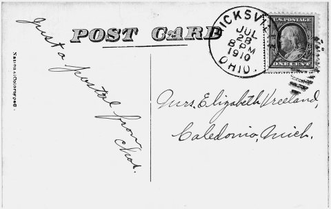 High St. Hicksville, O., From E.W. Crook's Residence