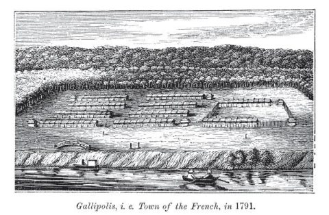 Gallipolis, ie Town of the French, in 1791