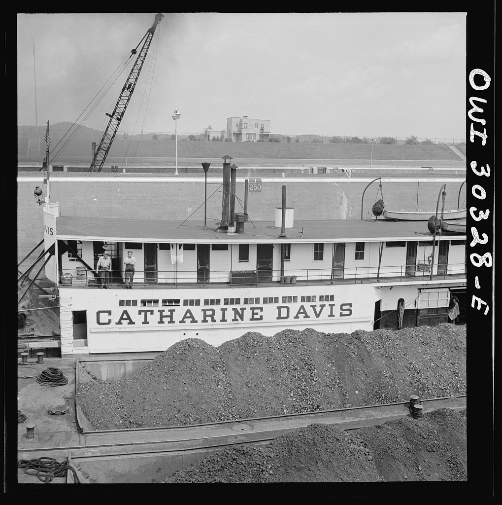 Gallipolis, Ohio. Towboat Katherine Davis
